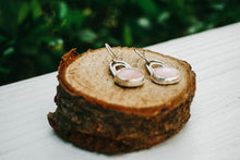 Load image into Gallery viewer, Pink Opal and Sterling Silver Rainbow Earrings