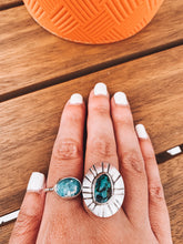 Load image into Gallery viewer, Rough Sunrise Ring - Rough Kingman Turquoise