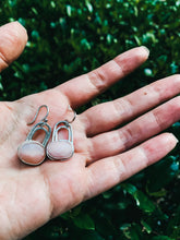 Load image into Gallery viewer, Pink Opal and Sterling Silver Rainbow Earrings