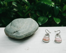 Load image into Gallery viewer, Pink Opal and Sterling Silver Rainbow Earrings
