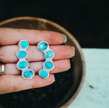 Load image into Gallery viewer, Opposites Attract Mixed Turquoise Posts

