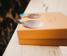 Load image into Gallery viewer, Kingman Circle Dangle &amp; Post Earring
