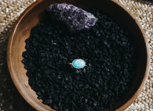 Load image into Gallery viewer, White Water Turquoise Stacker Ring
