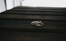 Load image into Gallery viewer, Hammered Stacker Ring Set - Mixed Metals - Size 6
