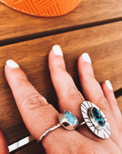 Load image into Gallery viewer, Rough Sunrise Ring - Rough Kingman Turquoise
