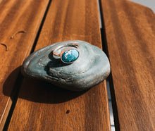 Load image into Gallery viewer, White Water Turquoise Stacker Ring
